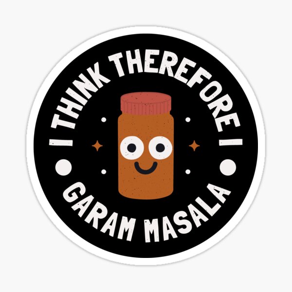 Item preview, I Think Therefore I Garam Masala - Funny Spice Pun Lover designed and sold by TomThornton.
