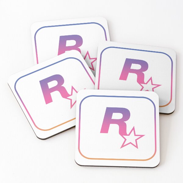Item preview, Rockstar Games GTA 6 Sunset Inverse Logo (Transparent Background / No Fill) designed and sold by BubblePopRed.