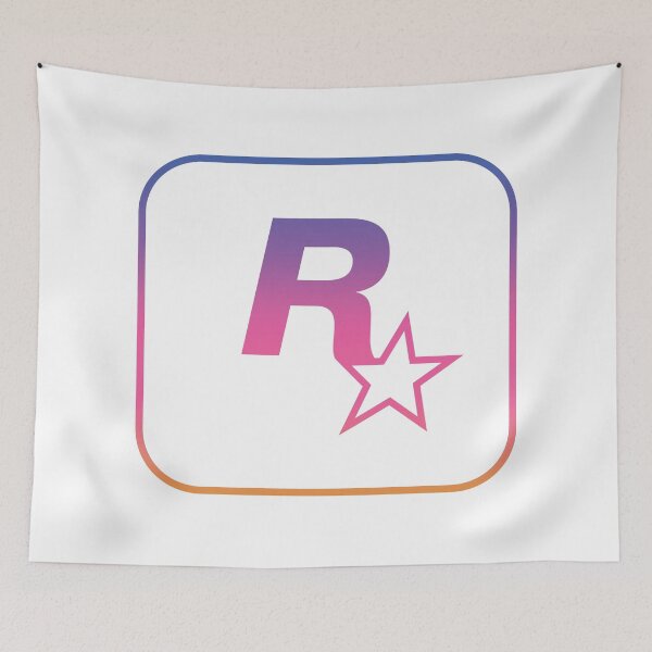 Item preview, Rockstar Games GTA 6 Sunset Inverse Logo (Transparent Background / No Fill) designed and sold by BubblePopRed.