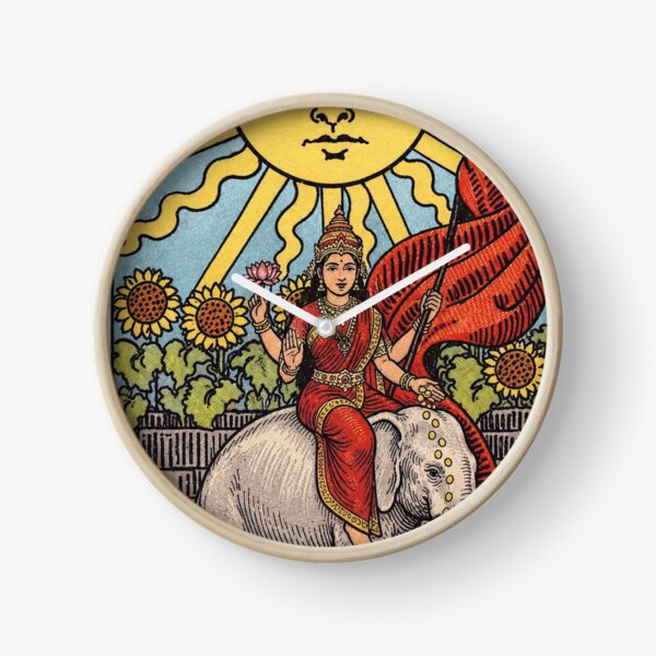Item preview, The Sun Tarot Card Lakshmi Riding an Elephant | Hindu Tarot T-Shirt designed and sold by Animal Cosmic Society.