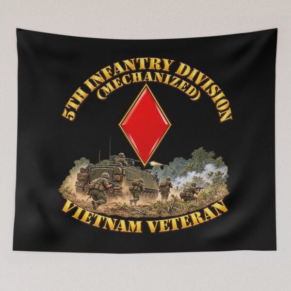 Item preview, Army - 5th Infantry Division - US Army - Vietnam Veteran - 3D - Transparent designed and sold by Military Insignia Products.