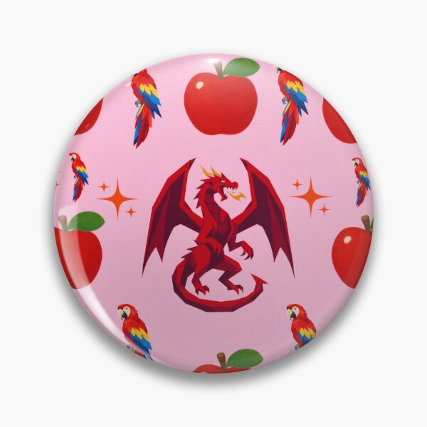 Item preview, Red Dragon And Apple Pattern designed and sold by Azurart2.