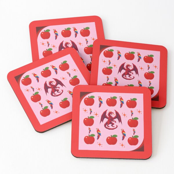 Item preview, Red Dragon And Apple Pattern designed and sold by Azurart2.