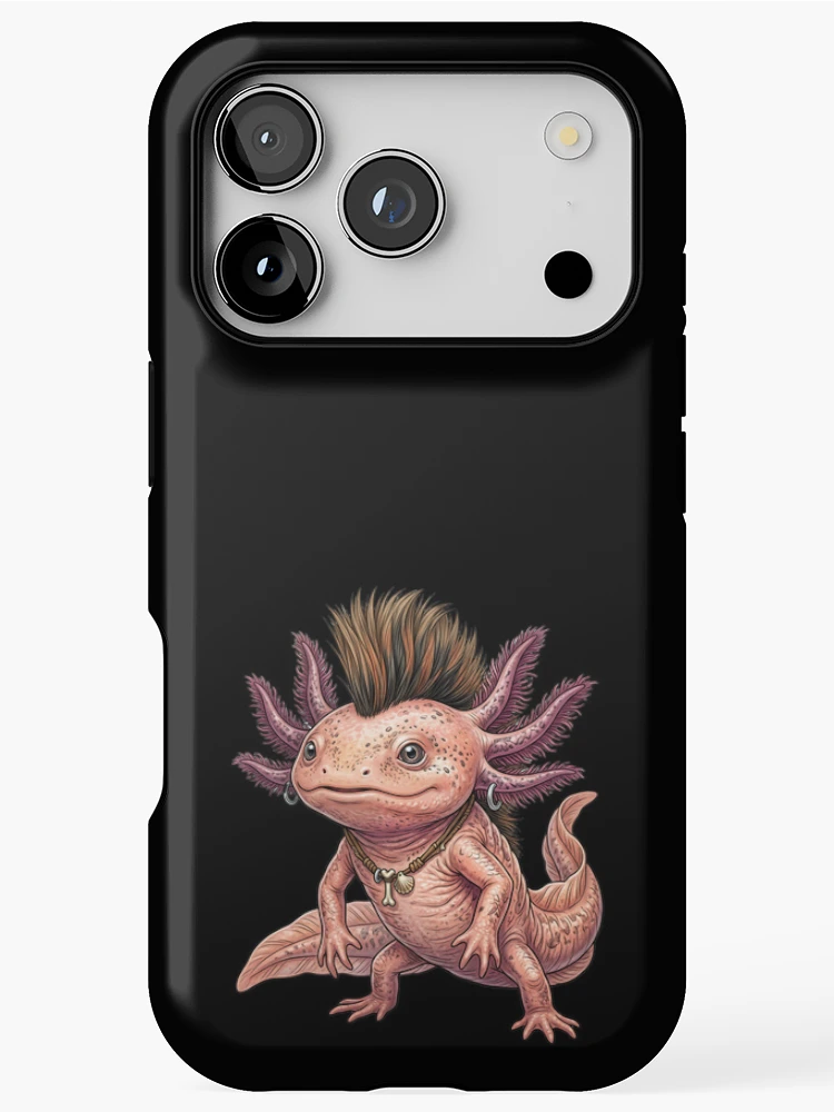 Thumbnail 1 of 4, iPhone Case, Axolotl Punk designed and sold by ReneMM.