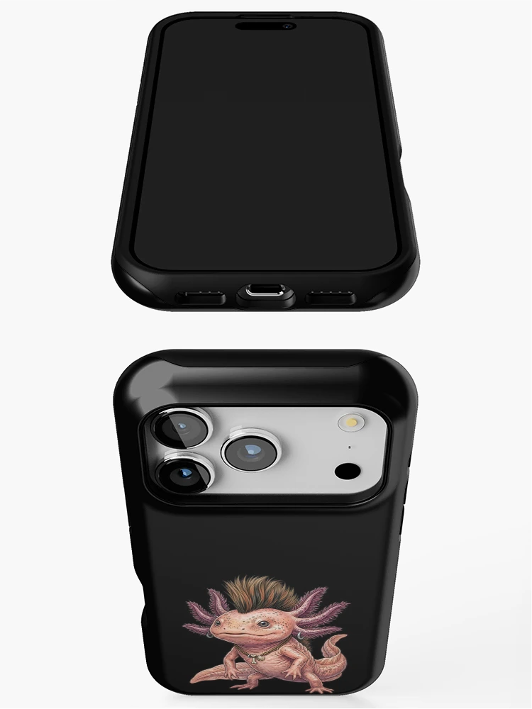 Thumbnail 3 of 4, iPhone Case, Axolotl Punk designed and sold by ReneMM.