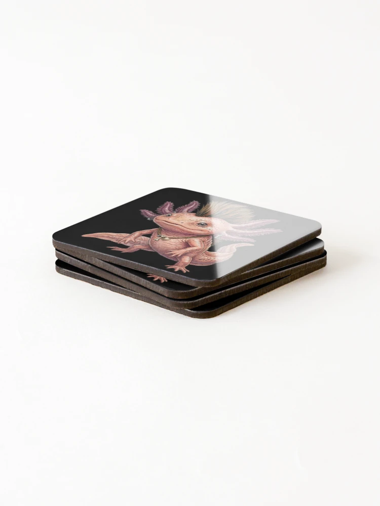 Thumbnail 4 of 5, Coasters (Set of 4), Axolotl Punk designed and sold by ReneMM.