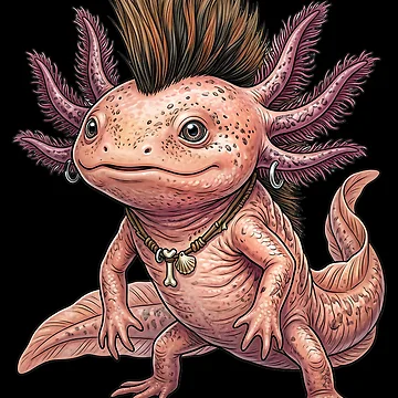 Artwork thumbnail, Axolotl Punk by ReneMM