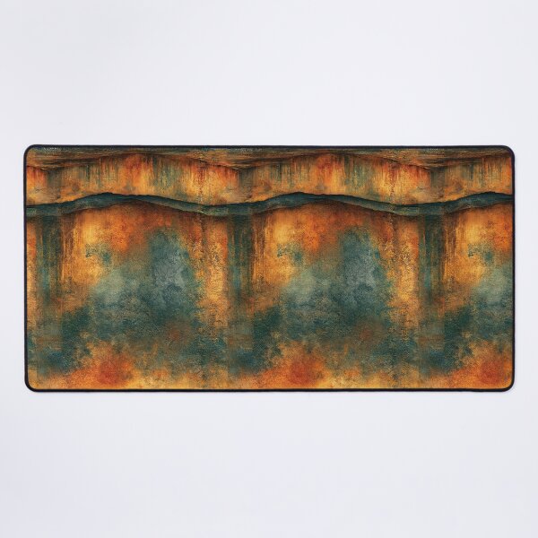 Item preview, Oxidized Teal Patina with Fiery Rust Bands designed and sold by Piotrek0001.