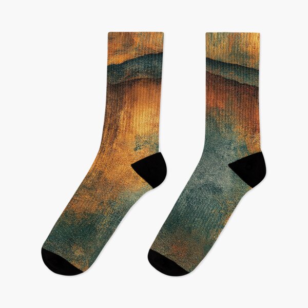 Artikelvorschau, Oxidierte, türkisfarbene Patina mit feurigen Rostbändern entworfen und verkauft von Piotrek0001.