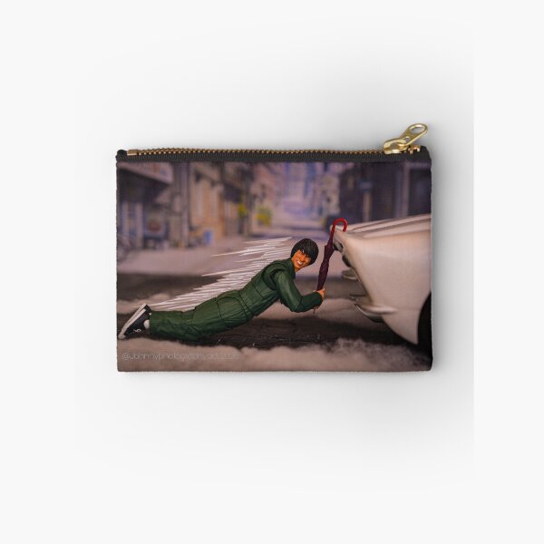 Item preview, Inspector Chan is holding on while getting drag by a car version 2 designed and sold by Johnnyphotographyactshop.