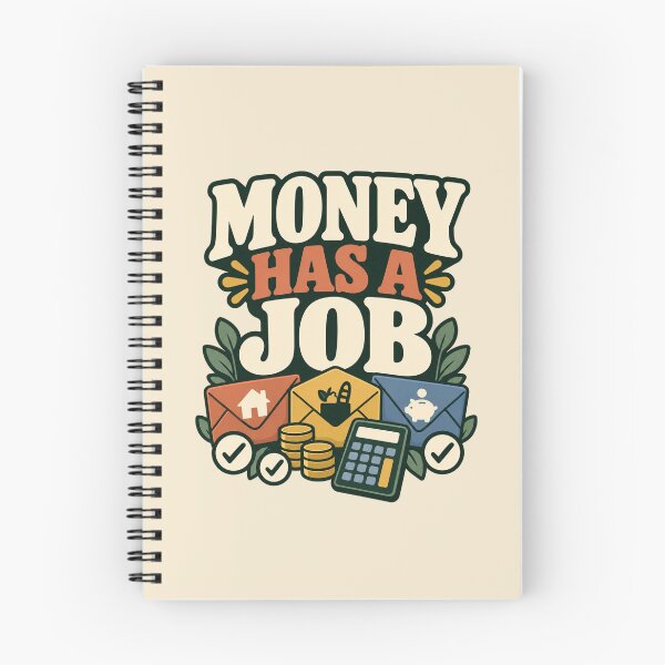 Item preview, Money Has a Job Budgeting Notebook designed and sold by astersgraphics.