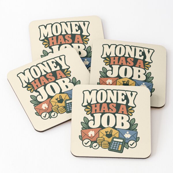Artikelvorschau, Geld hat einen Job – Budgetplaner entworfen und verkauft von astersgraphics.