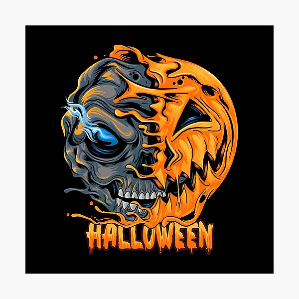 Item preview, Calabaza zombi - Mitad zombi, mitad calabaza de Halloween designed and sold by Jackson-Will.