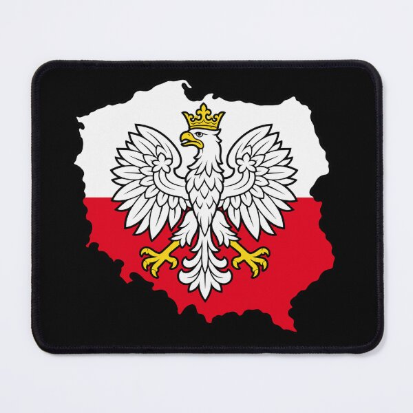 Item preview, Map of Poland with a white eagle designed and sold by JOANNASKAH.