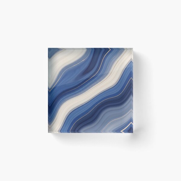 Item preview, Royal Blue and Gold Flowing Marble designed and sold by Carcasion.