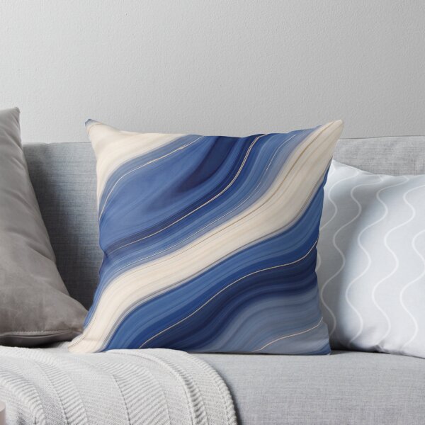 Item preview, Royal Blue and Gold Flowing Marble designed and sold by Carcasion.