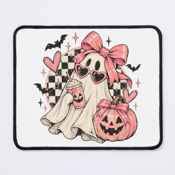 Item preview, Retro Ghost Halloween PNG, Pink Coquette Ghost, Vintage Halloween Shirt Design, Cute Spooky Ghost PNG, Halloween Sublimation designed and sold by KMMODERNDESIGNS.