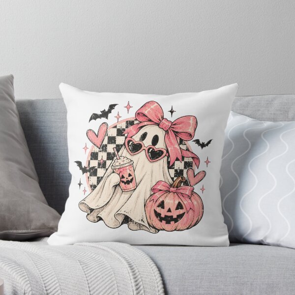 Item preview, Retro Ghost Halloween PNG, Pink Coquette Ghost, Vintage Halloween Shirt Design, Cute Spooky Ghost PNG, Halloween Sublimation designed and sold by KMMODERNDESIGNS.