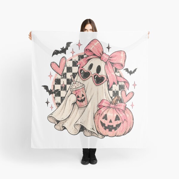 Item preview, Retro Ghost Halloween PNG, Pink Coquette Ghost, Vintage Halloween Shirt Design, Cute Spooky Ghost PNG, Halloween Sublimation designed and sold by KMMODERNDESIGNS.