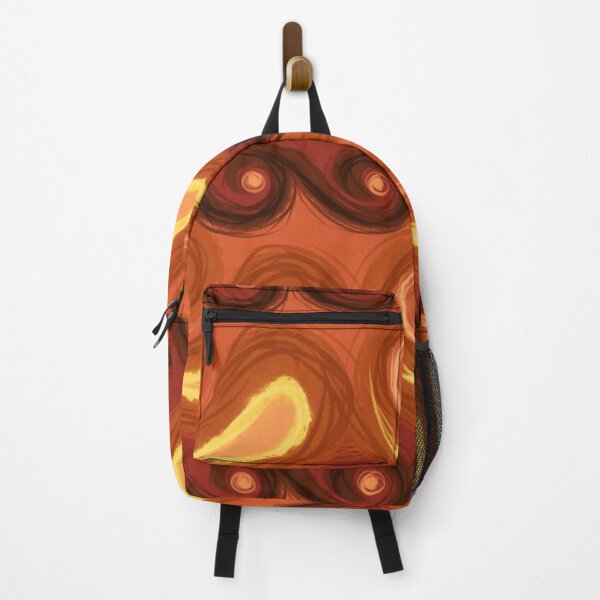 Item preview, scratchy red and orange swirls and waves designed and sold by Thistlegrove.