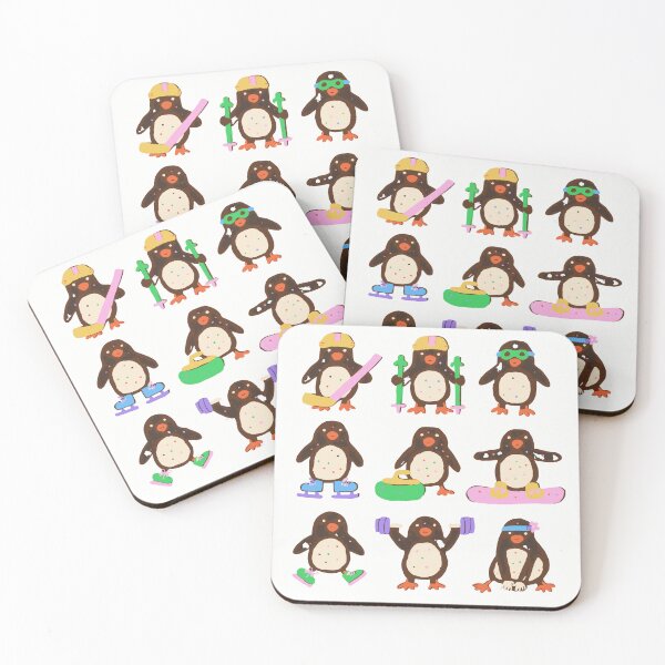 Item preview, Sporty Penguin Sticker Pack - Nine Penguins Doing Sports designed and sold by BysonDesigns.