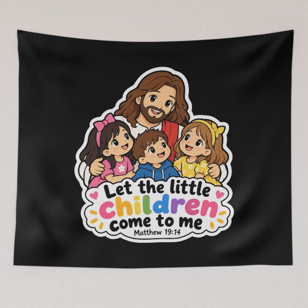 Item preview, Matthew 19:14 Let The Little Children Come To Me designed and sold by plushism.