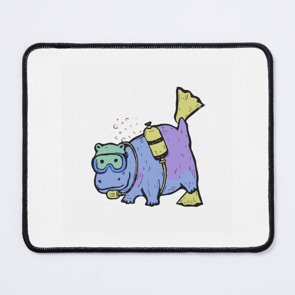 Item preview, Scuba Diving Hippo Under the Surface designed and sold by BysonDesigns.