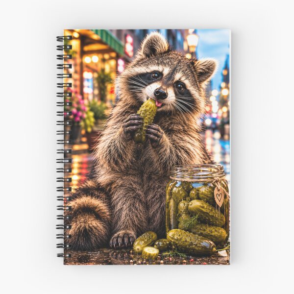 Item preview, Raccoon Pickle Lover, Funny raccoon  designed and sold by MalwasBasket.