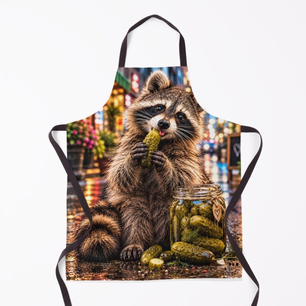Item preview, Raccoon Pickle Lover, Funny raccoon  designed and sold by MalwasBasket.