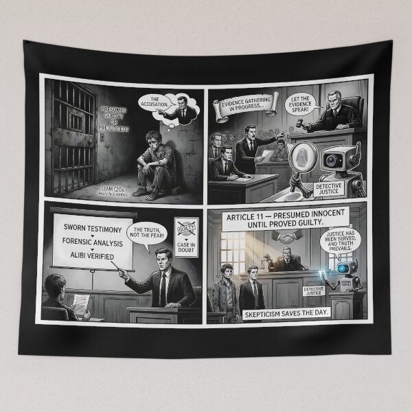 Item preview, Justice: From Prejudice to Truth with Detective Robot designed and sold by Mianku | Für das Leben.