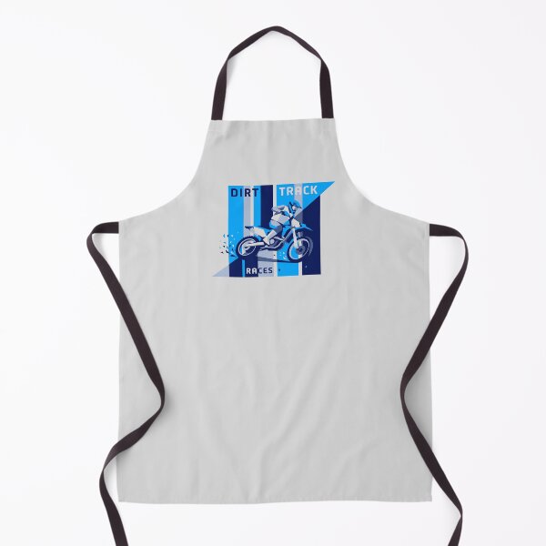 Item preview, Dirt Track Races Geometric Blue Dirt Bike Motorcycle Graphic designed and sold by KiwiRider.