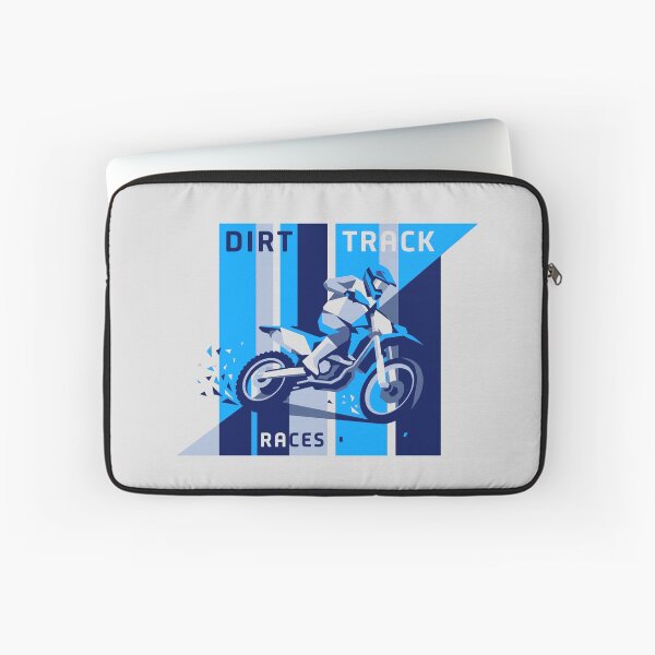Item preview, Dirt Track Races Geometric Blue Dirt Bike Motorcycle Graphic designed and sold by KiwiRider.