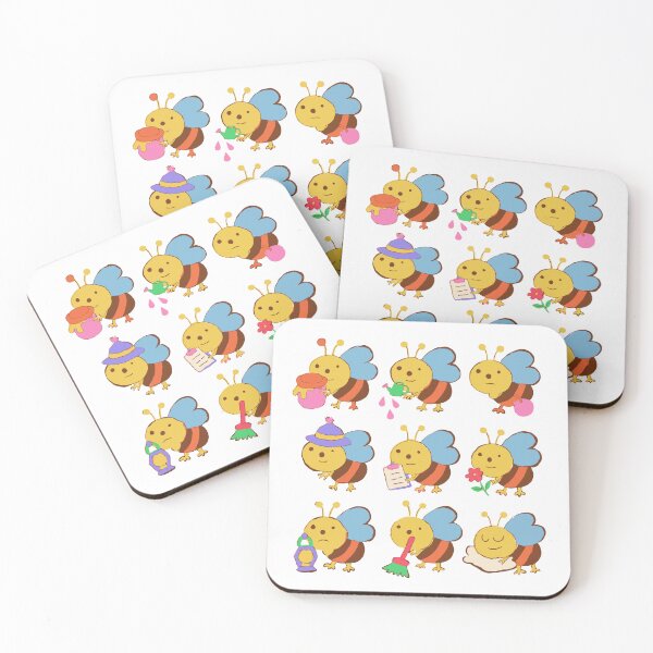 Item preview, Busy Bee Sticker Pack - Nine Bees With Jobs designed and sold by BysonDesigns.