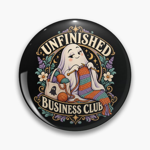 Item preview, Unfinished Business Club Ghost Knitting designed and sold by Text2tee.