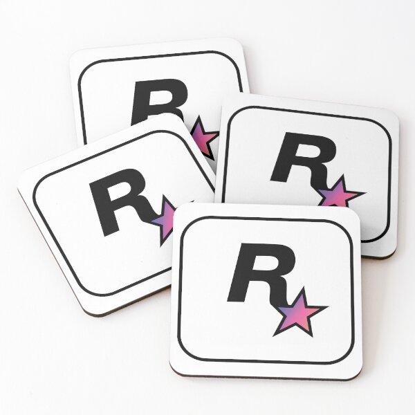 Item preview, Rockstar Games GTA 6 Classic Logo Black Sunset Star (Transparent Background / No Fill) designed and sold by BubblePopRed.