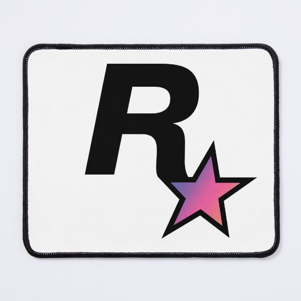 Item preview, Rockstar Games GTA 6 Classic Logo Black Sunset Star (Transparent Background / No Fill) designed and sold by BubblePopRed.