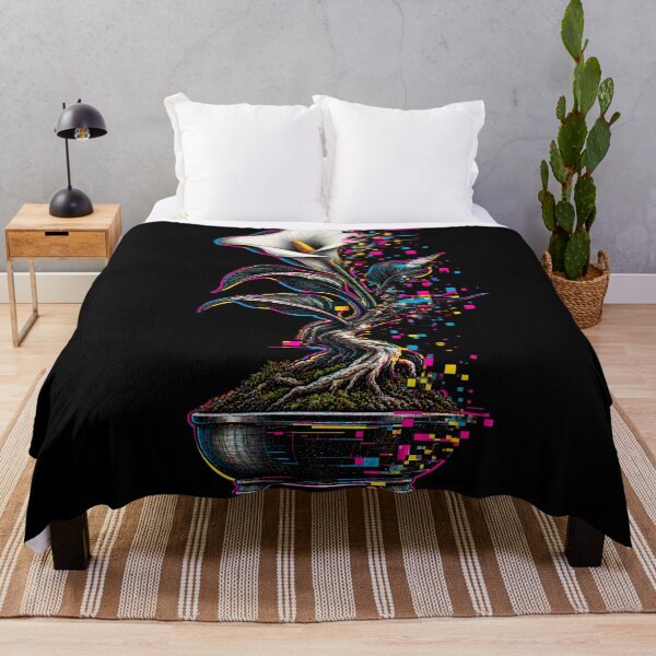 Item preview, Cyber Calla Lily Bonsai Glitch Art designed and sold by FUIRY .