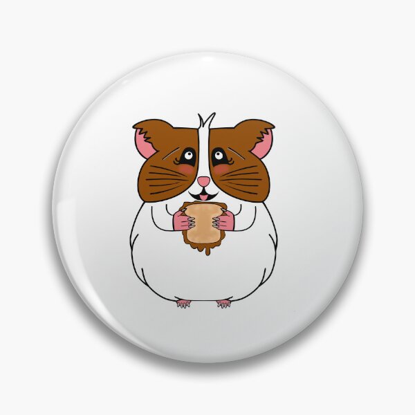Item preview, Cute Hamster Eating Peanut Butter Sandwich designed and sold by Sartoris Art.