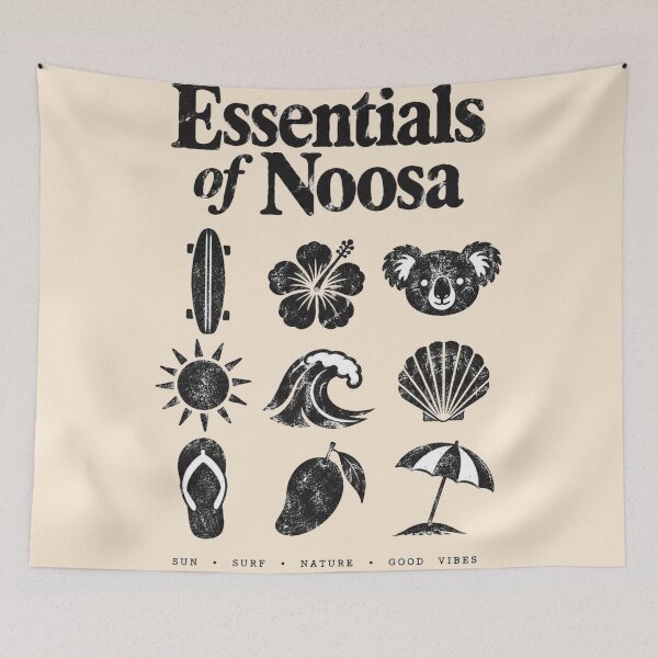 Item preview, Essentials Noosa Sun Surf Nature Good Vibes Vintage designed and sold by Yellowriversss.