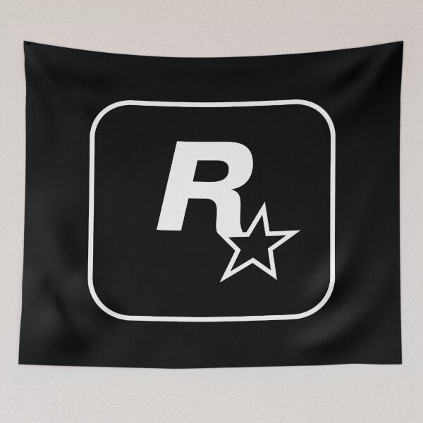 Item preview, Rockstar Games GTA 6 Classic Logo White (Transparent Background / No Fill) designed and sold by BubblePopRed.