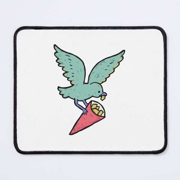 Item preview, Chip Stealing Seagull in Mid Swoop designed and sold by BysonDesigns.