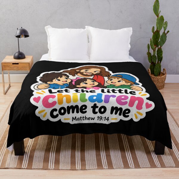 Item preview, Matthew 19:14 Let The Little Children Come To Me designed and sold by plushism.