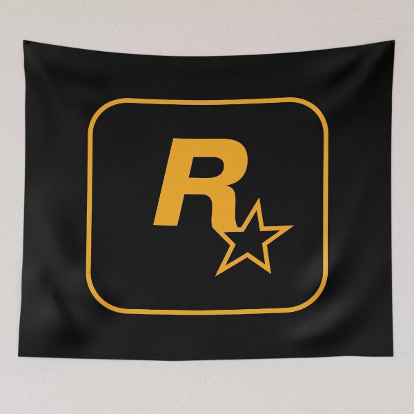Item preview, Rockstar Games GTA 6 Classic Logo Gold (Transparent Background / No Fill) designed and sold by BubblePopRed.