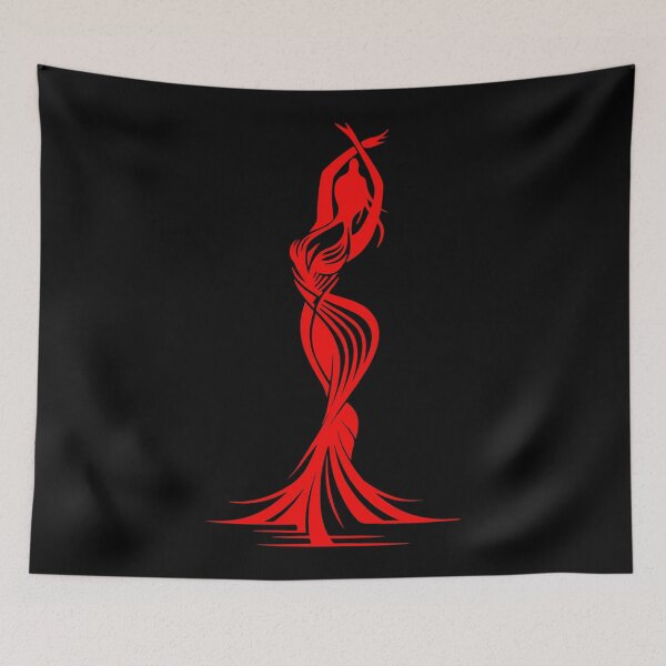 Item preview, Crimson Flamenco Dancer Silhouette designed and sold by ClubVacay.