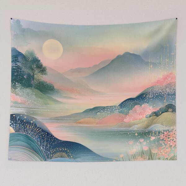 Item preview, Golden Dusk over Stylized Horizon designed and sold by bloorose.