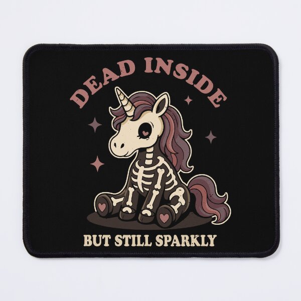 Item preview, Dead Inside But Still Sparkly Skeleton Unicorn designed and sold by Ankarzh.