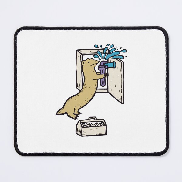 Item preview, Plumber Ferret Under the Sink designed and sold by BysonDesigns.