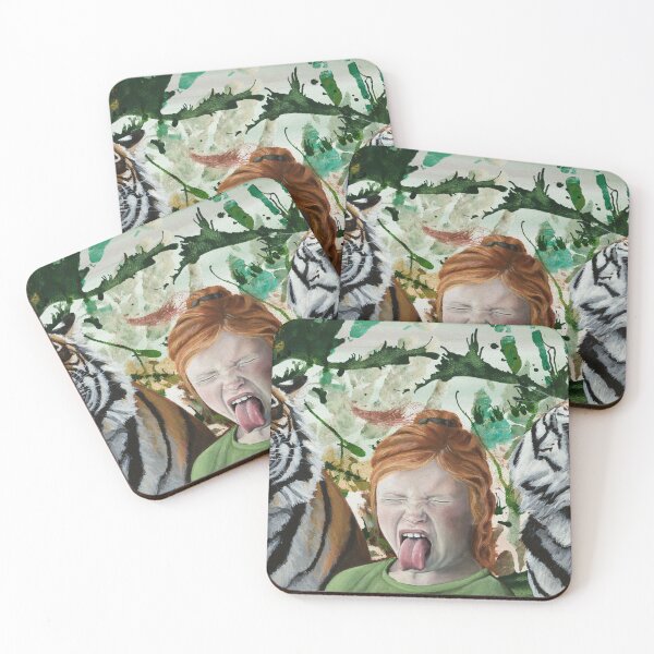 Item preview, Sourpuss - tigers and girl designed and sold by EvaCreature.