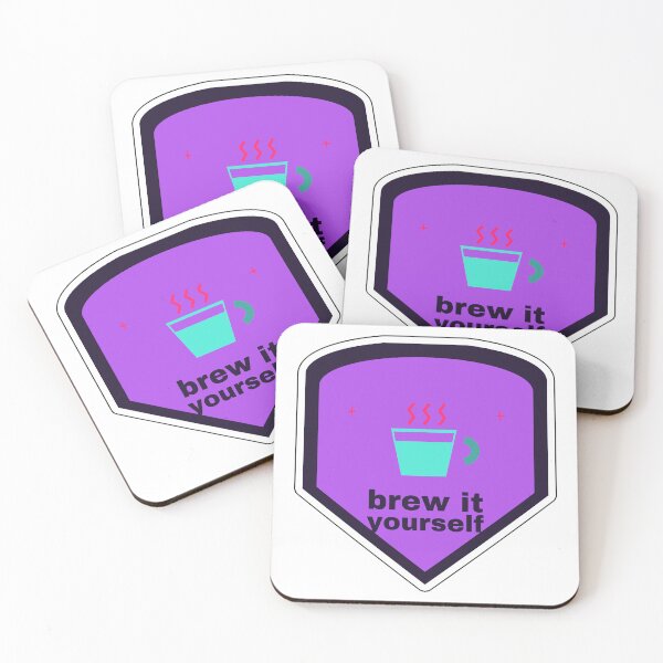 Item preview, Brew It Yourself - Coffee Lover Sticker designed and sold by ClipCanvas.