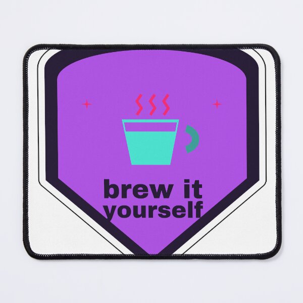 Artikelvorschau, Selbst brühen – Aufkleber für Kaffeeliebhaber entworfen und verkauft von ClipCanvas.